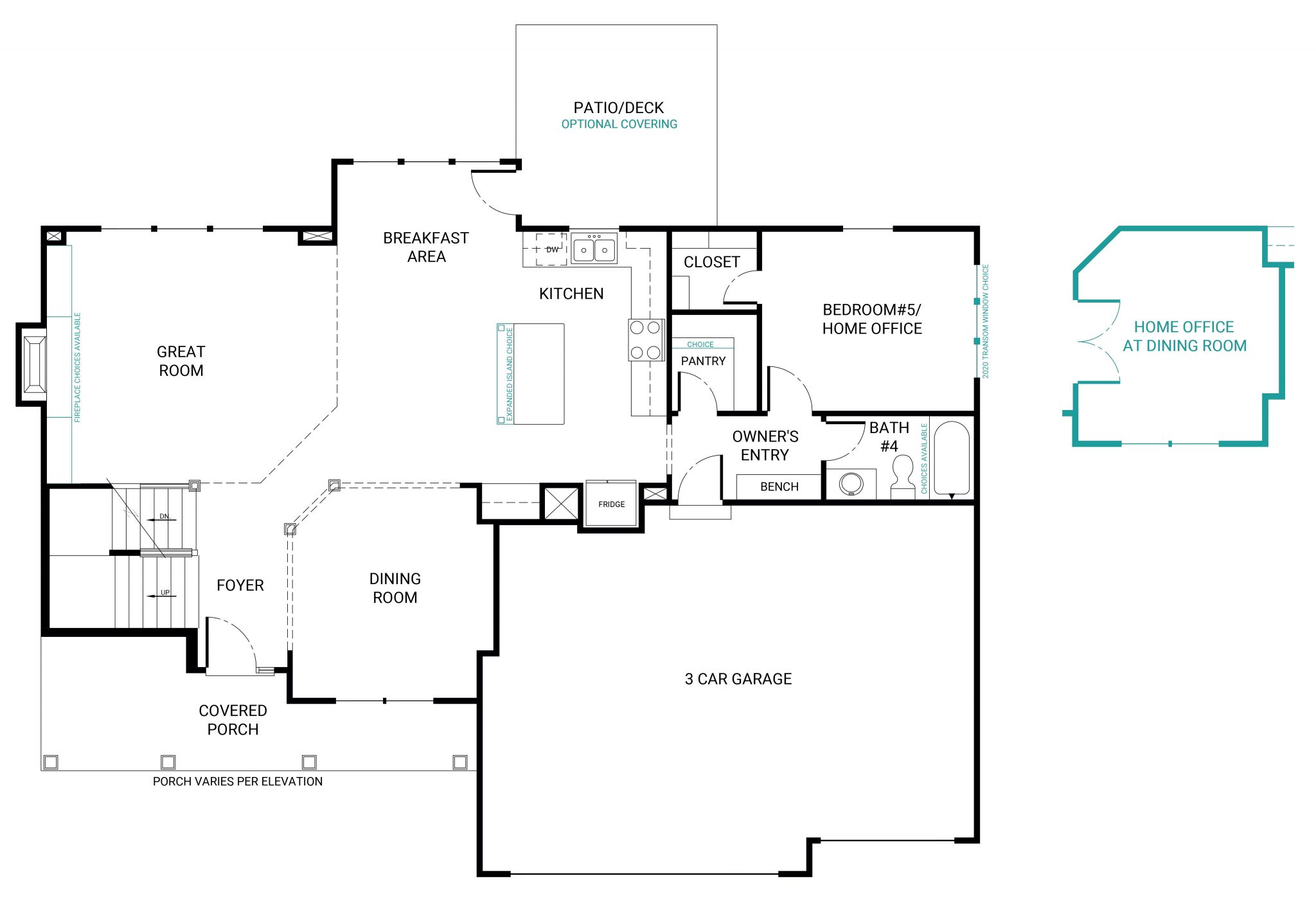 The Preston Ridge Plan Summit Homes Reserve at Woodside Ridge