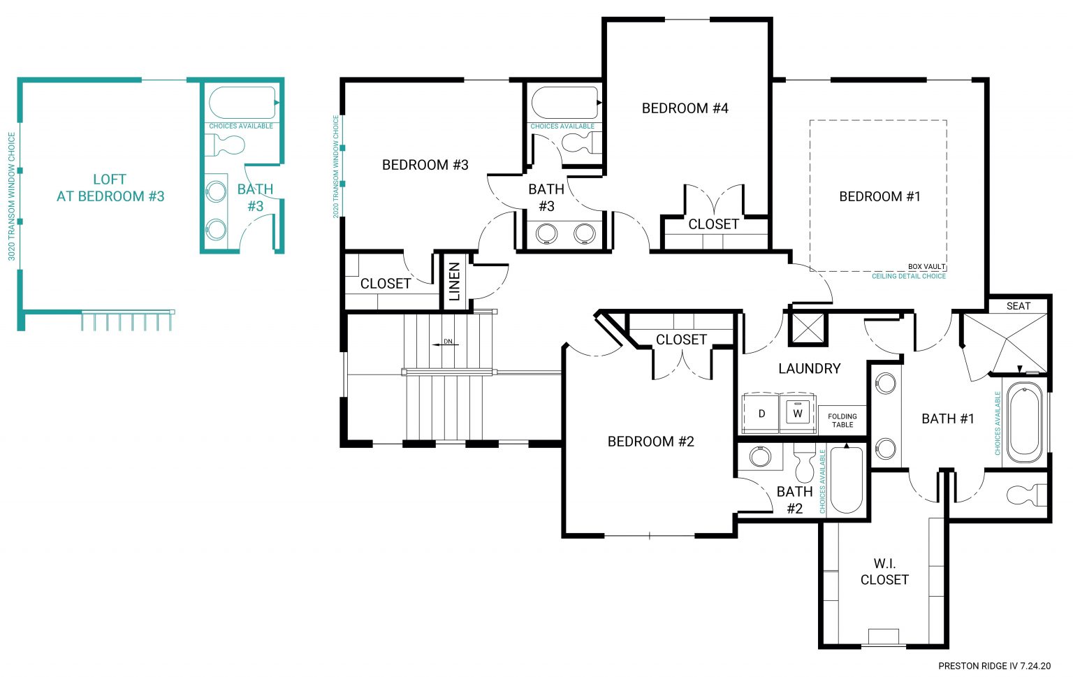 The Preston Ridge Plan Summit Homes Reserve at Woodside Ridge