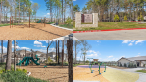 Playground beside in Maple Heights community in Porter Texas