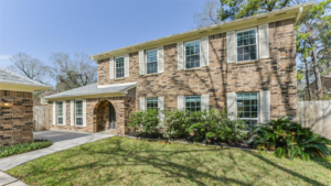 Brick House Exterior in Hunters Ridge Village in Kingwood, Texas