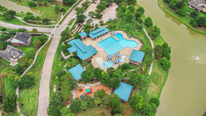 Community Pool & Recreation Center at Southern Trails West in Pearland Texas