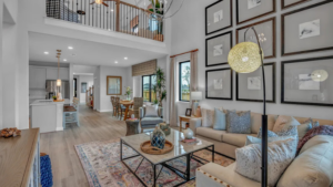 Interior of a Modern Living Room at Wood Leaf Reserve
