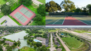 Aerial view of the CountryPlace facilities