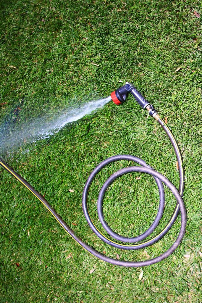 Flowing Water from Garden Hose
