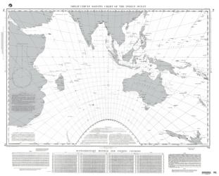 Great Circle Sailing Chart Of The Indian Ocean (NGA-74-18) by NGA