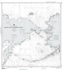 Bering Sea And Strait (Siberia And Alaska) (NGA-532-17) by NGA