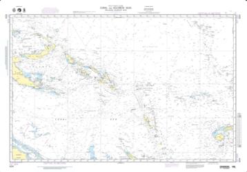Coral And Solomon Seas (And Adjacent Seas) (NGA-604-5) by NGA