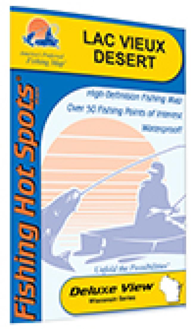 Lac Vieux Desert Fishing Map by Fishing Hot Spots