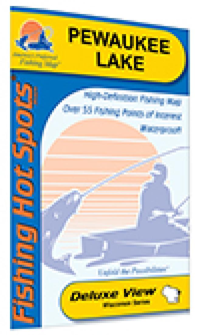 Pewaukee Lake Fishing Map by Fishing Hot Spots