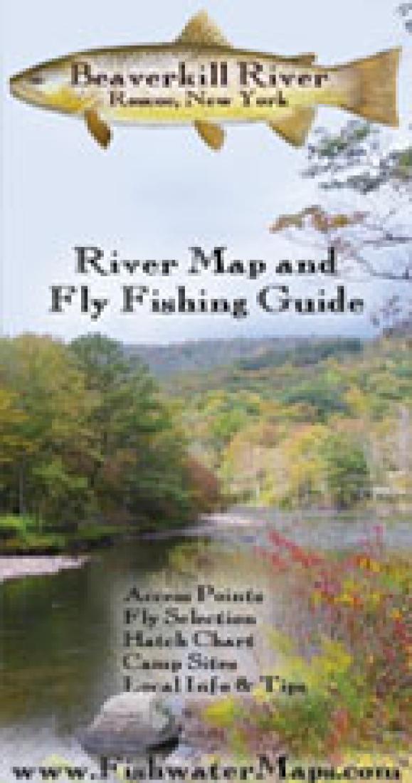 Beaverkill River Roscoe NY River Map and Fly Fishing Guide by Fishwater