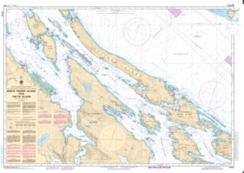 NORTH PENDER ISLAND TO/A THETIS ISLAND (3442) by Canadian Hydrographic Service