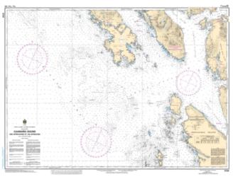 CAAMANO SOUND AND APPROACHES/ET LES APPROCHES (3724) by Canadian Hydrographic Service