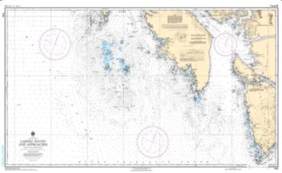 LAREDO SOUND AND APPROACHES (3726) by Canadian Hydrographic Service