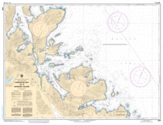 CARPENTER BAY TO/A BURNABY ISLAND (3809) by Canadian Hydrographic Service