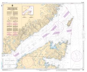 STRAIT OF BELLE ISLE/DETROIT DE BELLE ISLE (4020) by Canadian Hydrographic Service