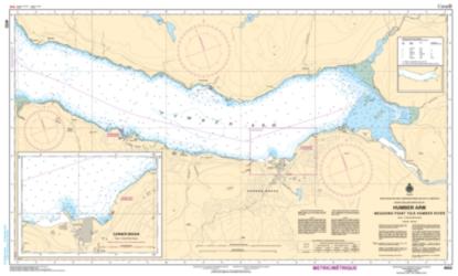 HUMBER ARM MEADOWS POINT TO/A HUMBER RIVER (4652) by Canadian Hydrographic Service