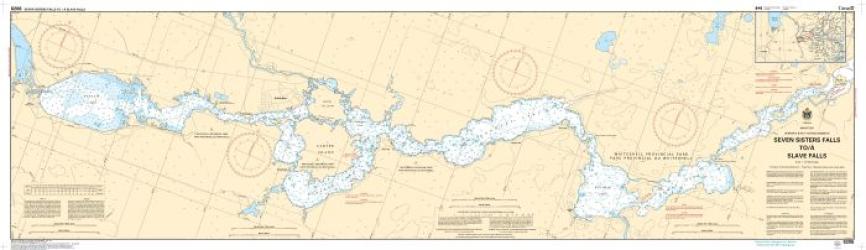 SEVEN SISTERS FALLS TO/A SLAVE FALLS (6206) by Canadian Hydrographic Service