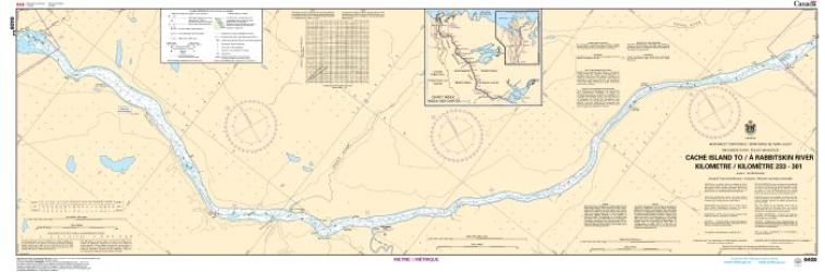 CACHE ISLAND TO/A RABBITSKIN RIVER KILOMETRE 233 / KILOMETRE 301 (6408) by Canadian Hydrographic Service