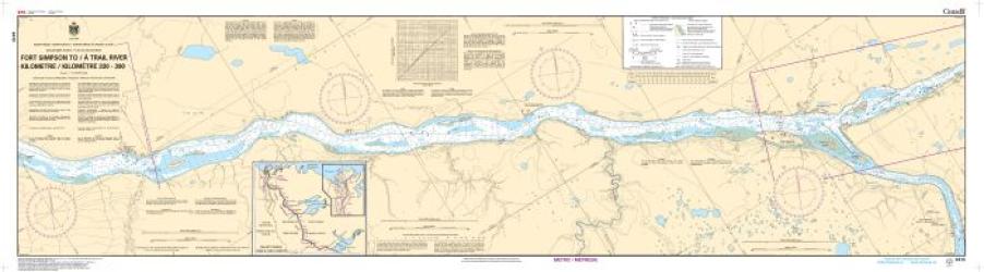 FORT SIMPSON TO/A TRAIL RIVER KILOMETRE 330 / KILOMETRE 390 (6410) by Canadian Hydrographic Service