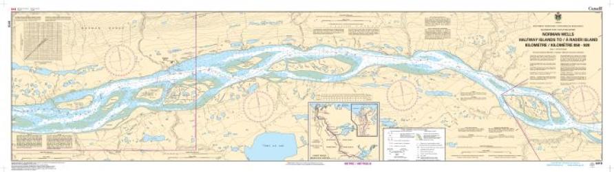 NORMAN WELLS, HALFWAY ISLANDS TO/A RADER ISLAND KILOMETRE 850 / KILOMETRE 920 (6418) by Canadian Hydrographic Service