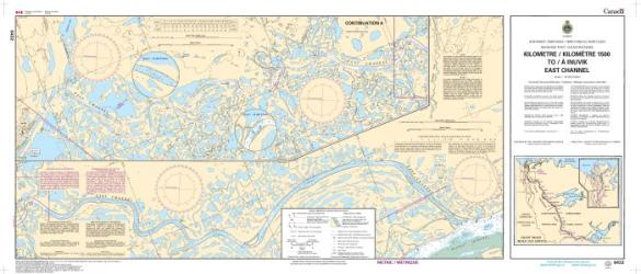 KILOMETRE/KILOMETRE 1500 TO/A INUVIK EAST CHANNEL (6432) by Canadian Hydrographic Service