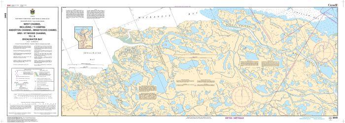 WEST CHANNEL INCLUDING/Y COMPRIS ANDERTON CHANNEL, MINISTICOOG CHANNEL AND/ET MOOSE CHANNEL  TO/A SHOALWATER BAY (6441) by Canadian Hydrographic Service
