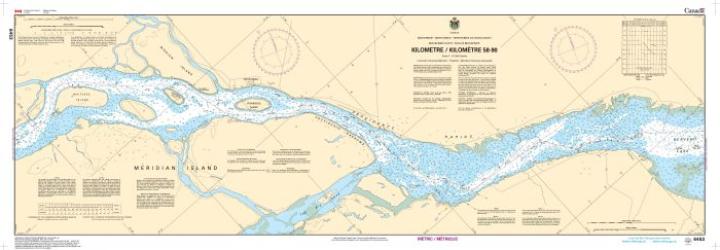 MACKENZIE RIVER / FLEUVE MACKENZIE (KILOMETRE / KILOMETRE 58-90) (6453) by Canadian Hydrographic Service