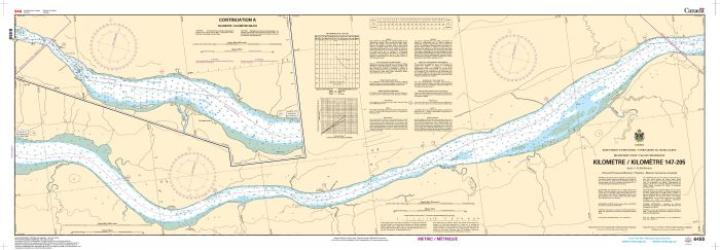 MACKENZIE RIVER / FLEUVE MACKENZIE (KILOMETRE / KILOMETRE 147-205) (6455) by Canadian Hydrographic Service