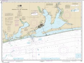 Pensacola Bay and approaches (11382-42) by NOAA