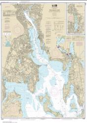 Providence River and Head of Narragansett Bay (13224-40) by NOAA