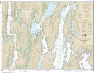 Boothbay Harbor to Bath, Including Kennebec River (13296-26) by NOAA