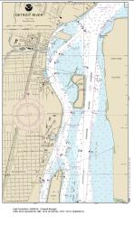 SMALL-CRAFT BOOK CHART - Detroit River, Lake St. Clair and St. Clair River (book of 47 charts) (14853-17) by NOAA