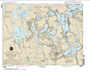 Sand Point Lake to Lac la Croix, including Crane Lake and Little Vermilon Lake (14992-11) by NOAA