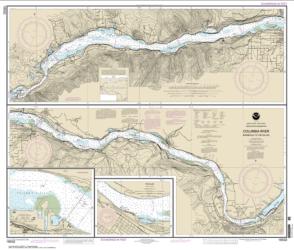 Columbia River Bonneville To The Dalles; The Dalles; Hood River (18532-21) by NOAA