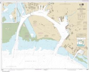 Island of O'ahu Honolulu Harbor (19367-41) by NOAA