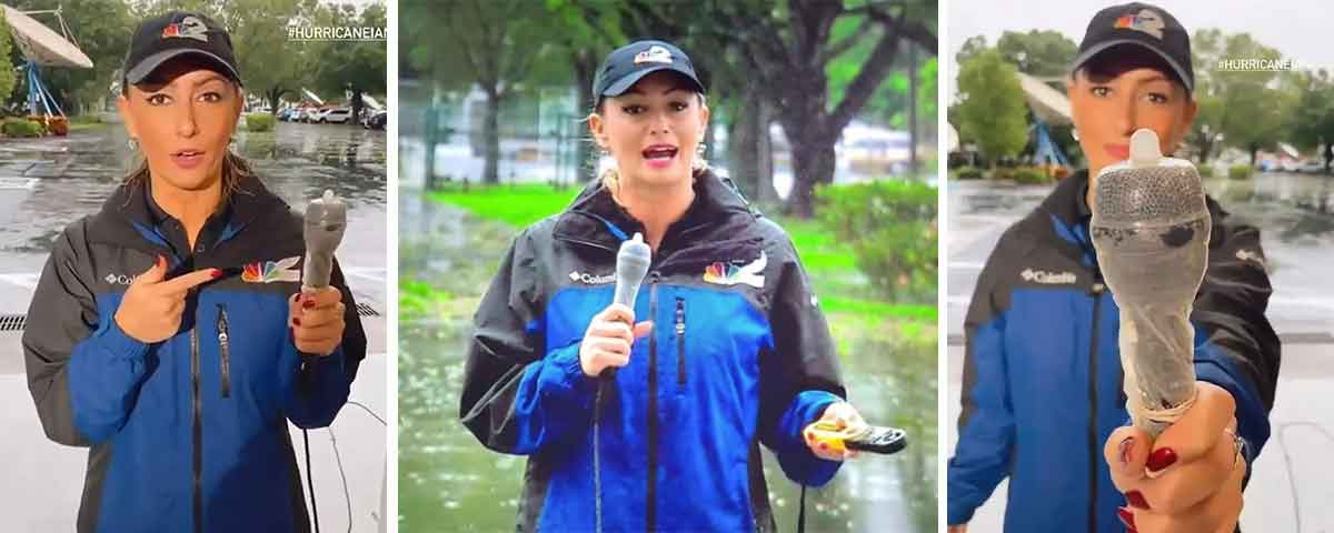 Florida Reporter - Condom Microphone