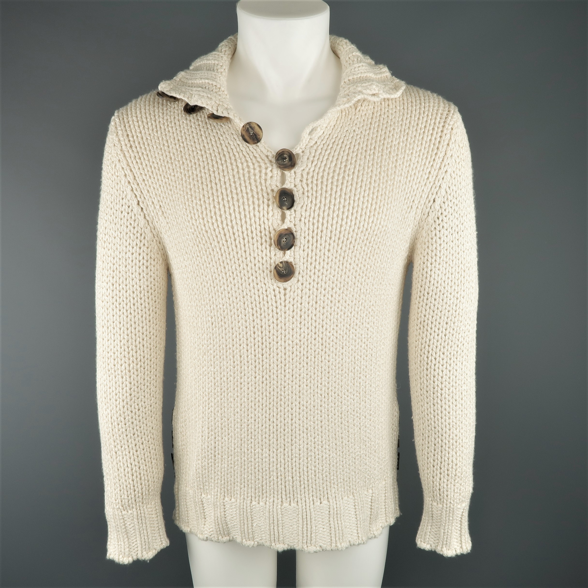 half button sweater