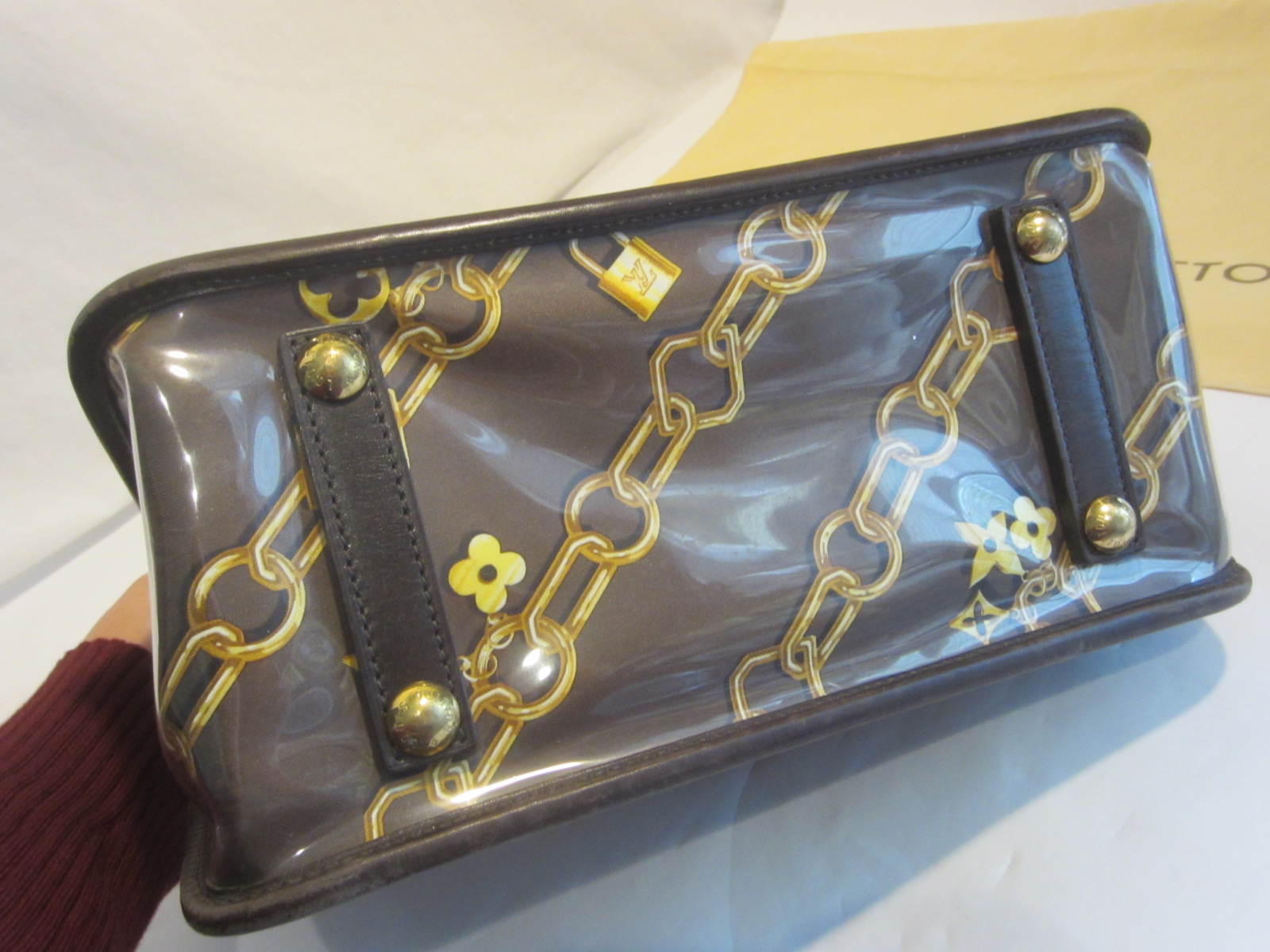 Louis Vuitton Leather Chain Bag Charm