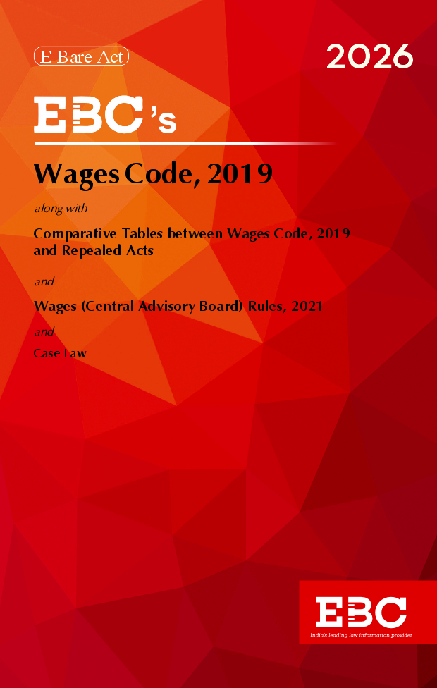 Wages Code, 2019Bare Act (Print/eBook)