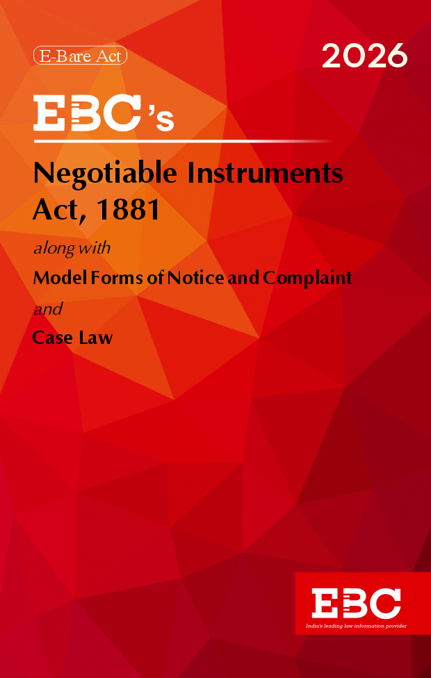 Negotiable Instruments Act, 1881 Bare Act (Print/eBook)