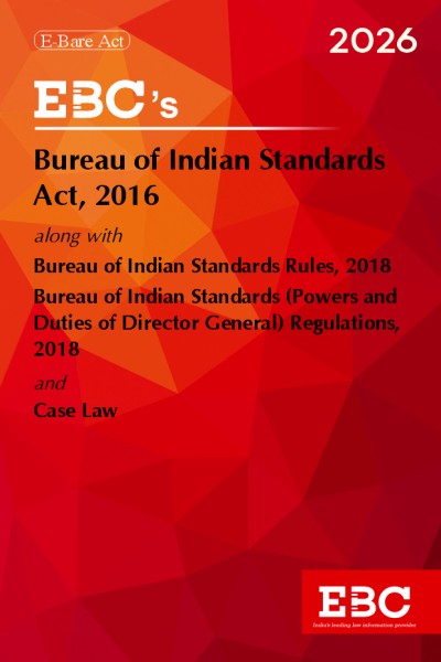 Bureau of Indian Standards Act, 2016 <br>Bare Act (Print/eBook)</br>