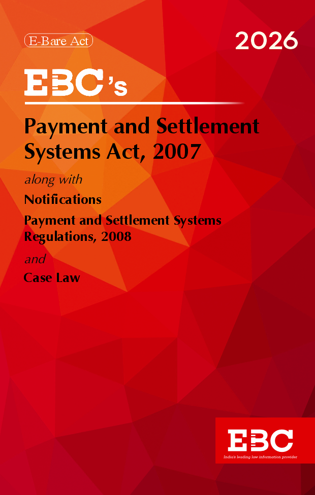Payment and Settlement Systems Act, 2007 Bare Act (Print/eBook)