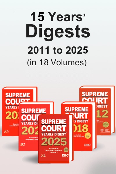 15 Years' Supreme Court Yearly Digest Set (2011 to 2025) | SCYD 15-Year Combo in 18 Volumes | SCC Case Law Digest