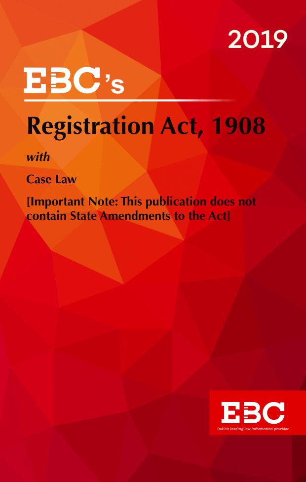 Registration Act, 1908 EBC store