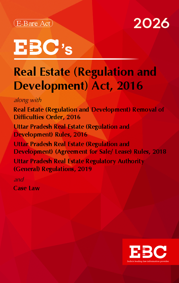 Real Estate (Regulation and Development) Act, 2016 Bare Act (Print/eBook)