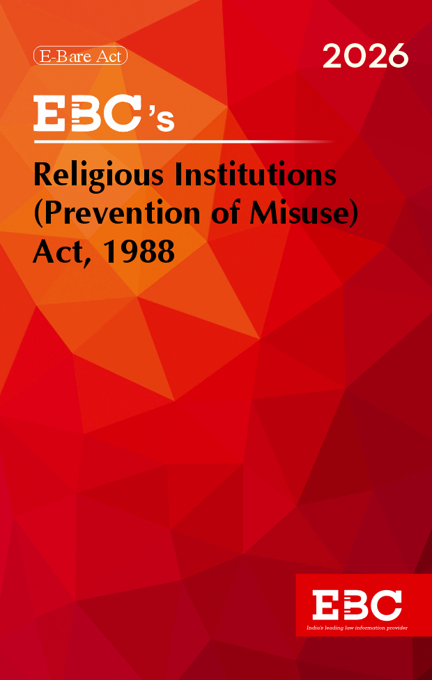 Religious Institutions (Prevention of Misuse) Act, 1988 Bare Acts (Print/eBook)