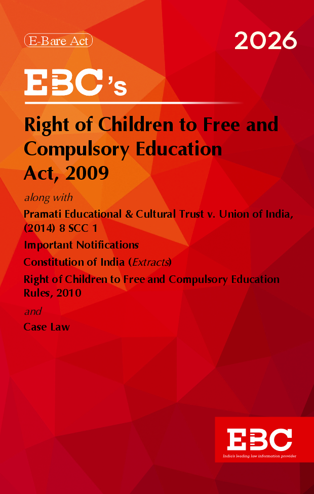 Right of Children to Free and Compulsory Education Act, 2009 Bare Act (Print/eBook)