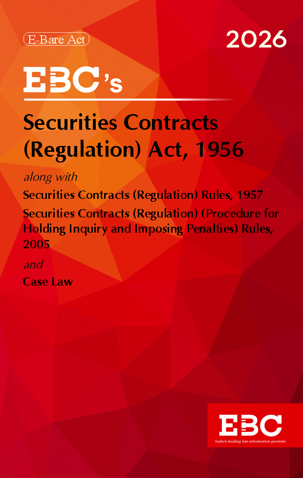 Securities Contracts (Regulations) Act, 1956Bare Act (Print/eBook)