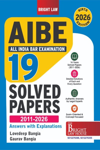 19 All India Bar Examination (AIBE) Solved Papers (2011-2026) | Answers with Explanations