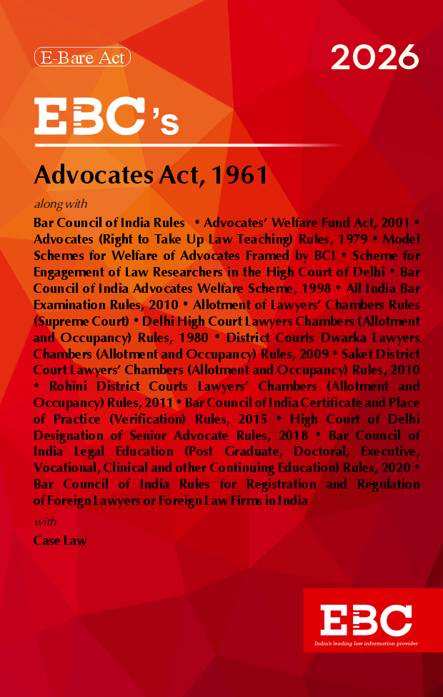 Advocates Act, 1961 along with Bar Council of India Rules Bare Act (Print/eBook)